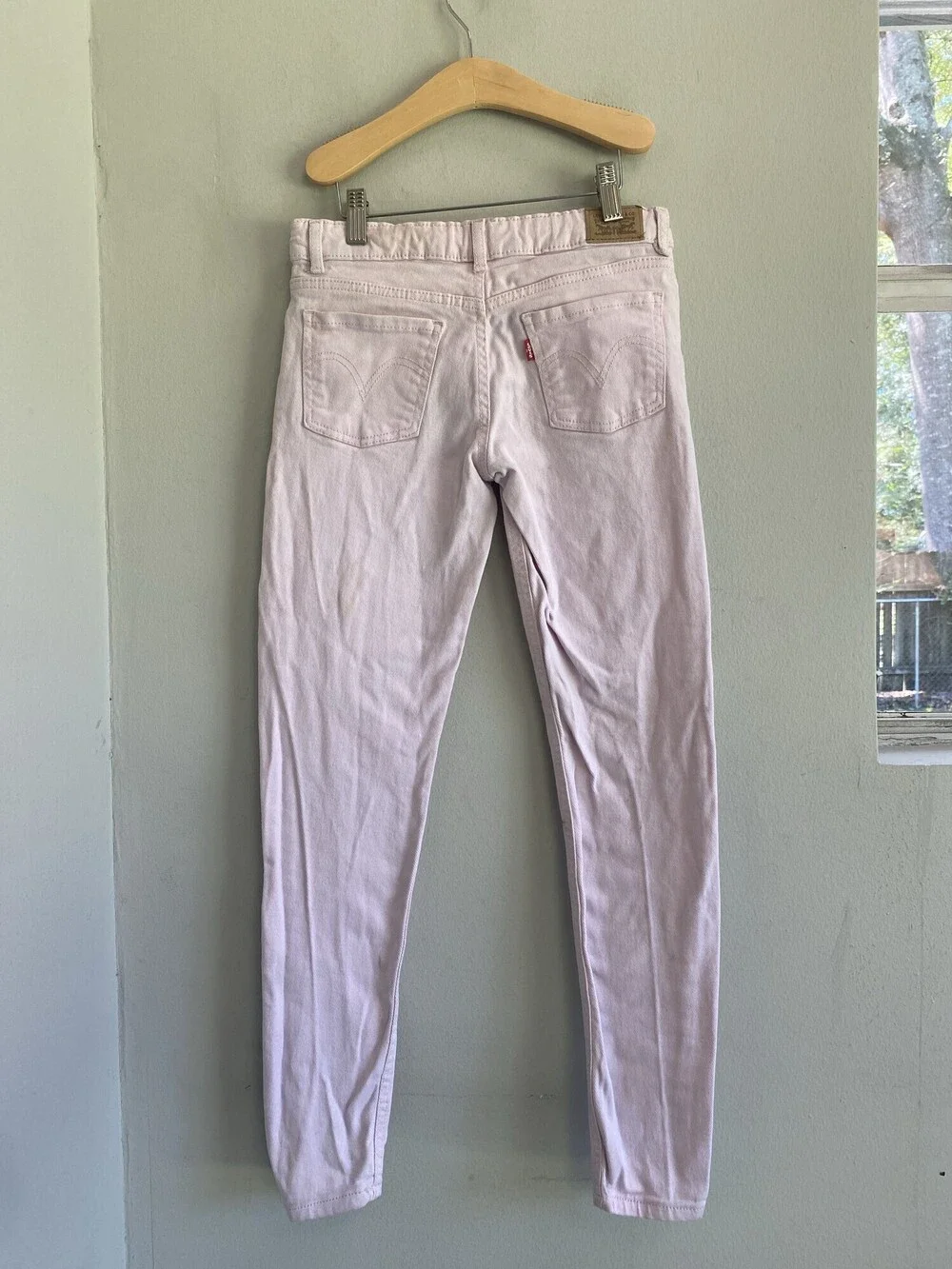 Levis 710 Super Skinny Girls Pink Jeans Size 14 Regular